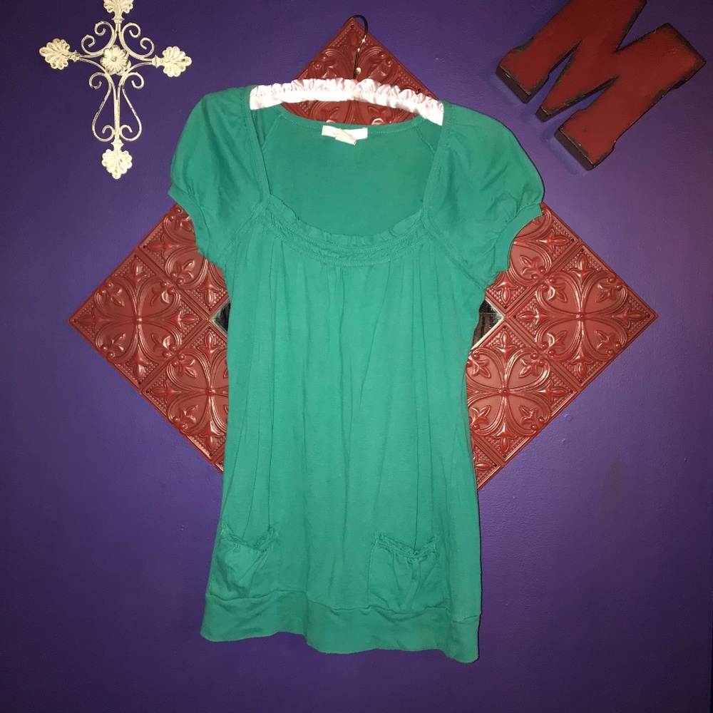 💗💗 Charlotte Russe Green Long T-Shirt 💗💗